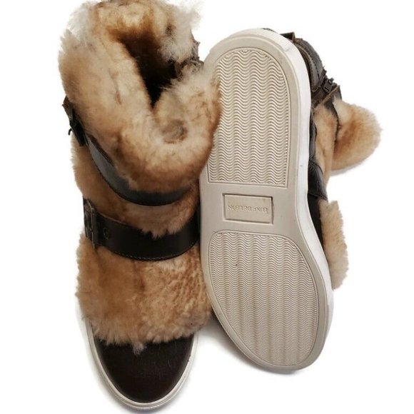 Luxe De Leon Monterrey Bronze Nubuck Leather Ankle Boots Size 9 Brown L109W-275 - Picture 9 of 10